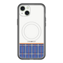 スリムプロテクションプレミアムケース with MagSafe［ CASEPLAY Tartan Check - Blue ］