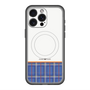 スリムプロテクションプレミアムケース with MagSafe［ CASEPLAY Tartan Check - Blue ］