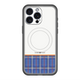 スリムプロテクションプレミアムケース with MagSafe［ CASEPLAY Tartan Check - Blue ］