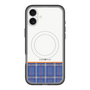スリムプロテクションプレミアムケース with MagSafe［ CASEPLAY Tartan Check - Blue ］