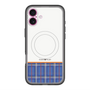 スリムプロテクションプレミアムケース with MagSafe［ CASEPLAY Tartan Check - Blue ］