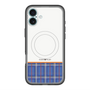 スリムプロテクションプレミアムケース with MagSafe［ CASEPLAY Tartan Check - Blue ］