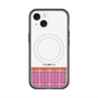 スリムプロテクションプレミアムケース with MagSafe［ CASEPLAY Tartan Check - Pink ］