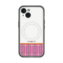 スリムプロテクションプレミアムケース with MagSafe［ CASEPLAY Tartan Check - Pink ］