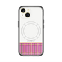 スリムプロテクションプレミアムケース with MagSafe［ CASEPLAY Tartan Check - Pink ］