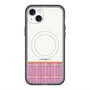 スリムプロテクションプレミアムケース with MagSafe［ CASEPLAY Tartan Check - Pink ］