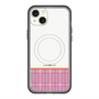 スリムプロテクションプレミアムケース with MagSafe［ CASEPLAY Tartan Check - Pink ］