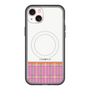 スリムプロテクションプレミアムケース with MagSafe［ CASEPLAY Tartan Check - Pink ］