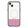 スリムプロテクションプレミアムケース with MagSafe［ CASEPLAY Tartan Check - Pink ］