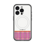 スリムプロテクションプレミアムケース with MagSafe［ CASEPLAY Tartan Check - Pink ］