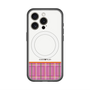 スリムプロテクションプレミアムケース with MagSafe［ CASEPLAY Tartan Check - Pink ］