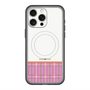 スリムプロテクションプレミアムケース with MagSafe［ CASEPLAY Tartan Check - Pink ］