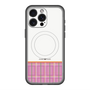 スリムプロテクションプレミアムケース with MagSafe［ CASEPLAY Tartan Check - Pink ］