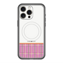 スリムプロテクションプレミアムケース with MagSafe［ CASEPLAY Tartan Check - Pink ］