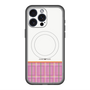 スリムプロテクションプレミアムケース with MagSafe［ CASEPLAY Tartan Check - Pink ］