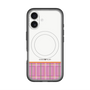 スリムプロテクションプレミアムケース with MagSafe［ CASEPLAY Tartan Check - Pink ］