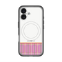 スリムプロテクションプレミアムケース with MagSafe［ CASEPLAY Tartan Check - Pink ］