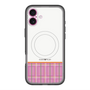 スリムプロテクションプレミアムケース with MagSafe［ CASEPLAY Tartan Check - Pink ］