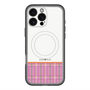 スリムプロテクションプレミアムケース with MagSafe［ CASEPLAY Tartan Check - Pink ］
