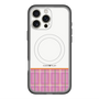 スリムプロテクションプレミアムケース with MagSafe［ CASEPLAY Tartan Check - Pink ］