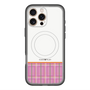 スリムプロテクションプレミアムケース with MagSafe［ CASEPLAY Tartan Check - Pink ］