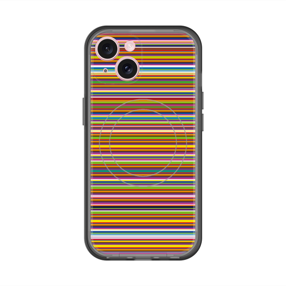 スリムプロテクションプレミアムケース with MagSafe［ Colorful Boader ］