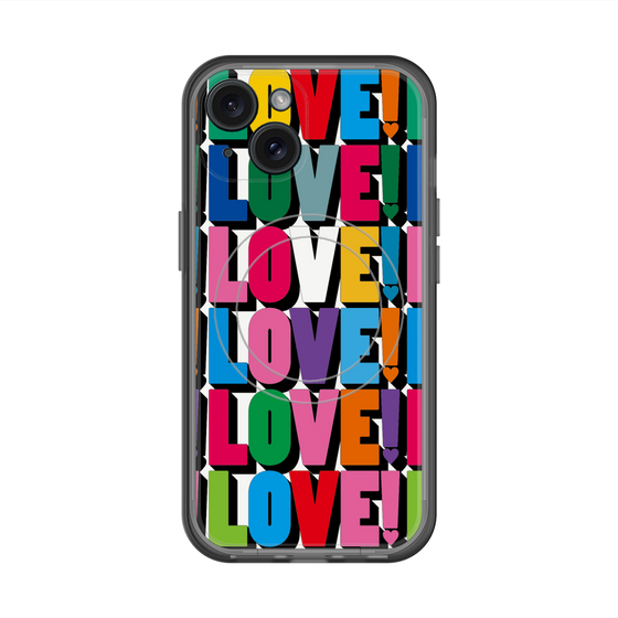 スリムプロテクションプレミアムケース with MagSafe［ LOVE!LOVE!LOVE! ］