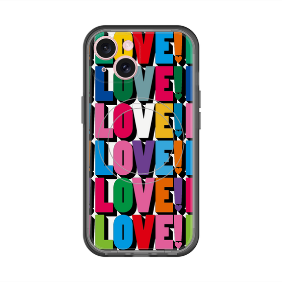 スリムプロテクションプレミアムケース with MagSafe［ LOVE!LOVE!LOVE! ］