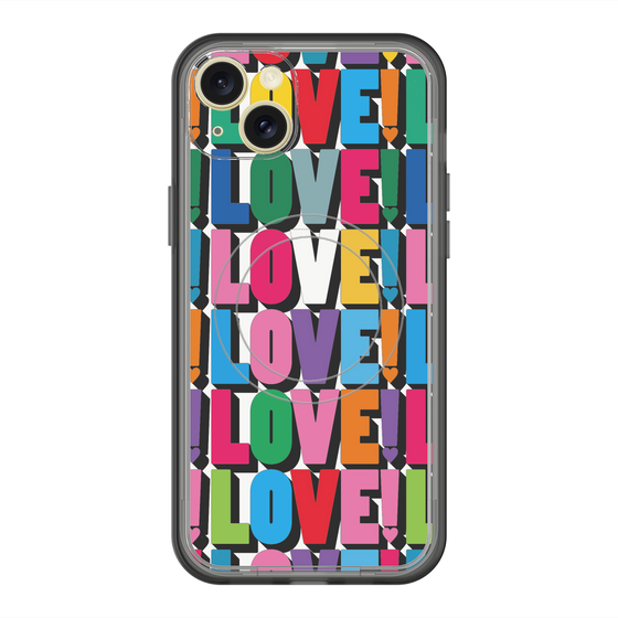 スリムプロテクションプレミアムケース with MagSafe［ LOVE!LOVE!LOVE! ］