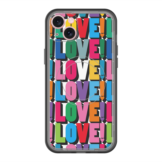 スリムプロテクションプレミアムケース with MagSafe［ LOVE!LOVE!LOVE! ］