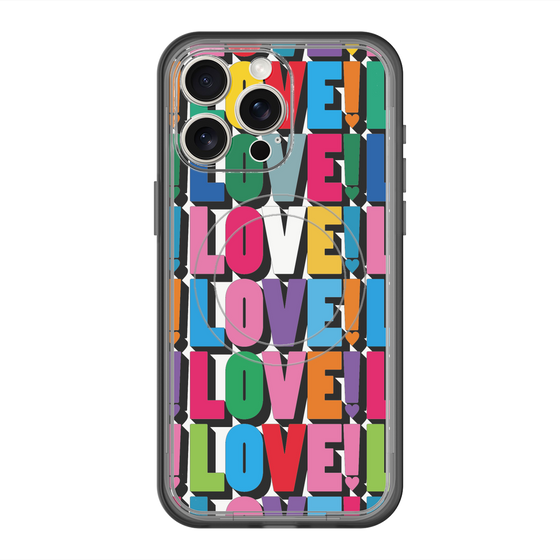 スリムプロテクションプレミアムケース with MagSafe［ LOVE!LOVE!LOVE! ］