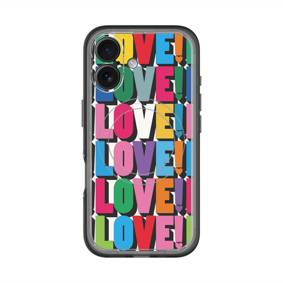 スリムプロテクションプレミアムケース with MagSafe［ LOVE!LOVE!LOVE! ］