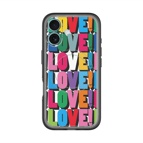 スリムプロテクションプレミアムケース with MagSafe［ LOVE!LOVE!LOVE! ］
