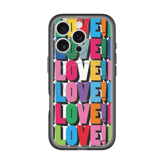 スリムプロテクションプレミアムケース with MagSafe［ LOVE!LOVE!LOVE! ］