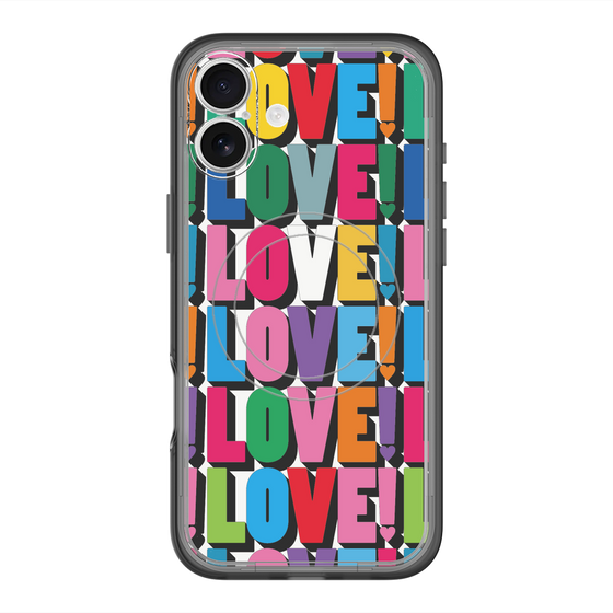 スリムプロテクションプレミアムケース with MagSafe［ LOVE!LOVE!LOVE! ］