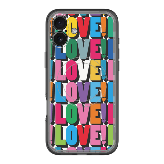 スリムプロテクションプレミアムケース with MagSafe［ LOVE!LOVE!LOVE! ］