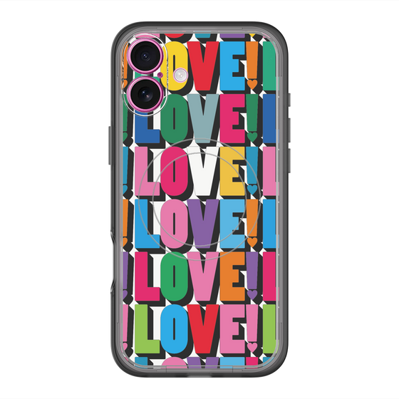 スリムプロテクションプレミアムケース with MagSafe［ LOVE!LOVE!LOVE! ］