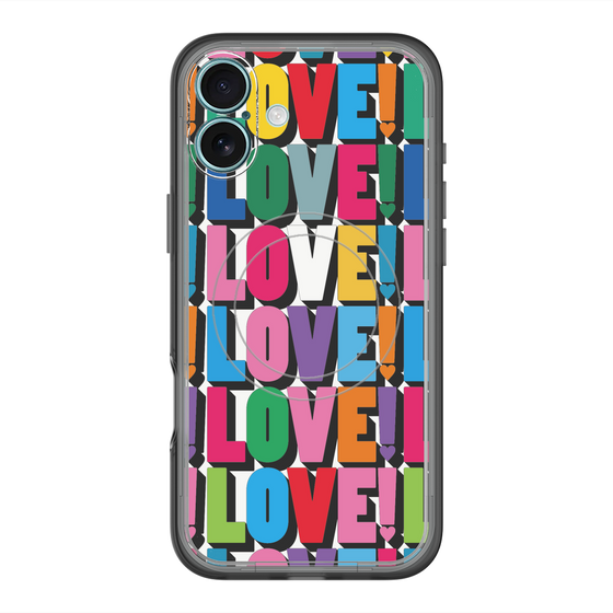 スリムプロテクションプレミアムケース with MagSafe［ LOVE!LOVE!LOVE! ］