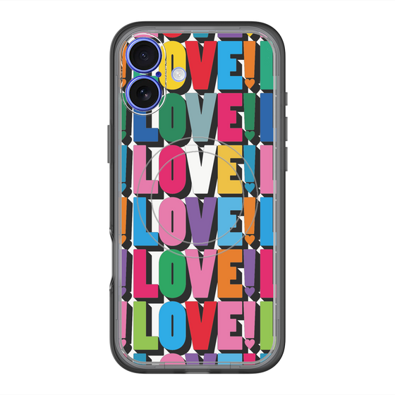 スリムプロテクションプレミアムケース with MagSafe［ LOVE!LOVE!LOVE! ］