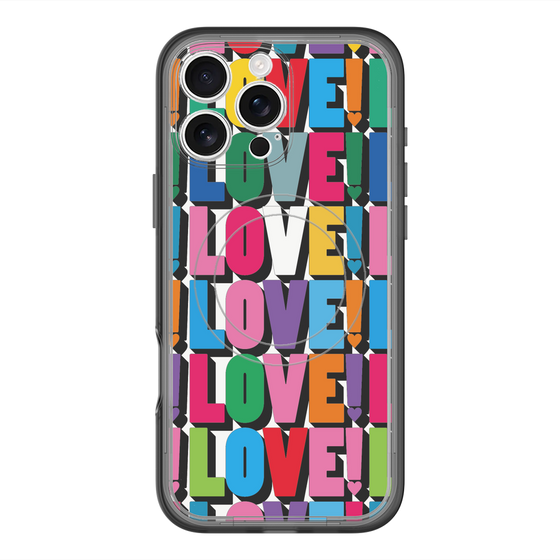 スリムプロテクションプレミアムケース with MagSafe［ LOVE!LOVE!LOVE! ］