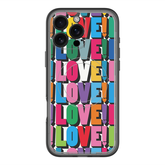 スリムプロテクションプレミアムケース with MagSafe［ LOVE!LOVE!LOVE! ］