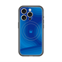 スリムプロテクションプレミアムケース with MagSafe［ CASEPLAY Winding Pattern - Blue ］