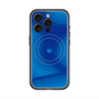 スリムプロテクションプレミアムケース with MagSafe［ CASEPLAY Winding Pattern - Blue ］