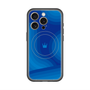 スリムプロテクションプレミアムケース with MagSafe［ CASEPLAY Winding Pattern - Blue ］