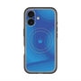 スリムプロテクションプレミアムケース with MagSafe［ CASEPLAY Winding Pattern - Blue ］