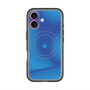 スリムプロテクションプレミアムケース with MagSafe［ CASEPLAY Winding Pattern - Blue ］