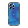 スリムプロテクションプレミアムケース with MagSafe［ CASEPLAY Winding Pattern - Blue ］