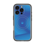 スリムプロテクションプレミアムケース with MagSafe［ CASEPLAY Winding Pattern - Blue ］