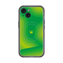 スリムプロテクションプレミアムケース with MagSafe［ CASEPLAY Winding Pattern - Green ］