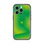 スリムプロテクションプレミアムケース with MagSafe［ CASEPLAY Winding Pattern - Green ］